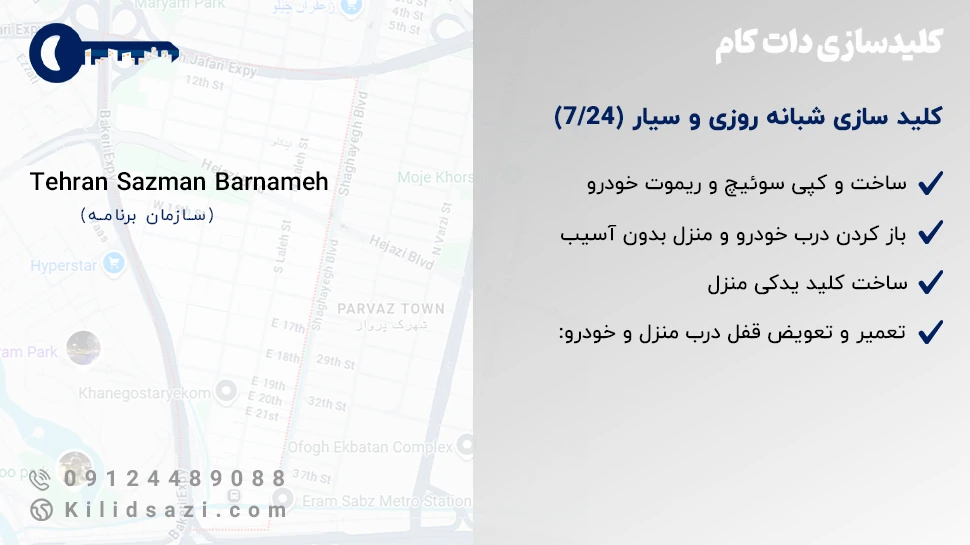 کلید سازی سازمان برنامه